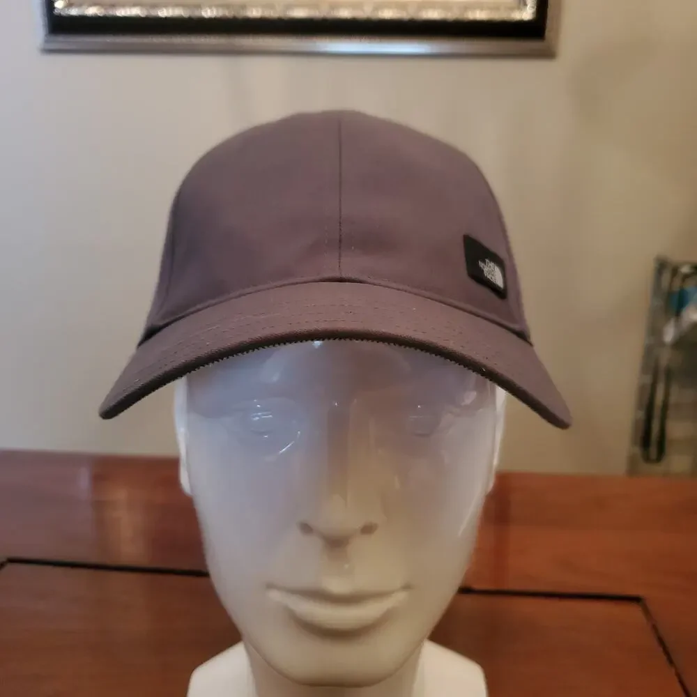 The North Face Mens Baseball Cap Hat Gray Adjustable Logo Outdoor Hiking OSFA